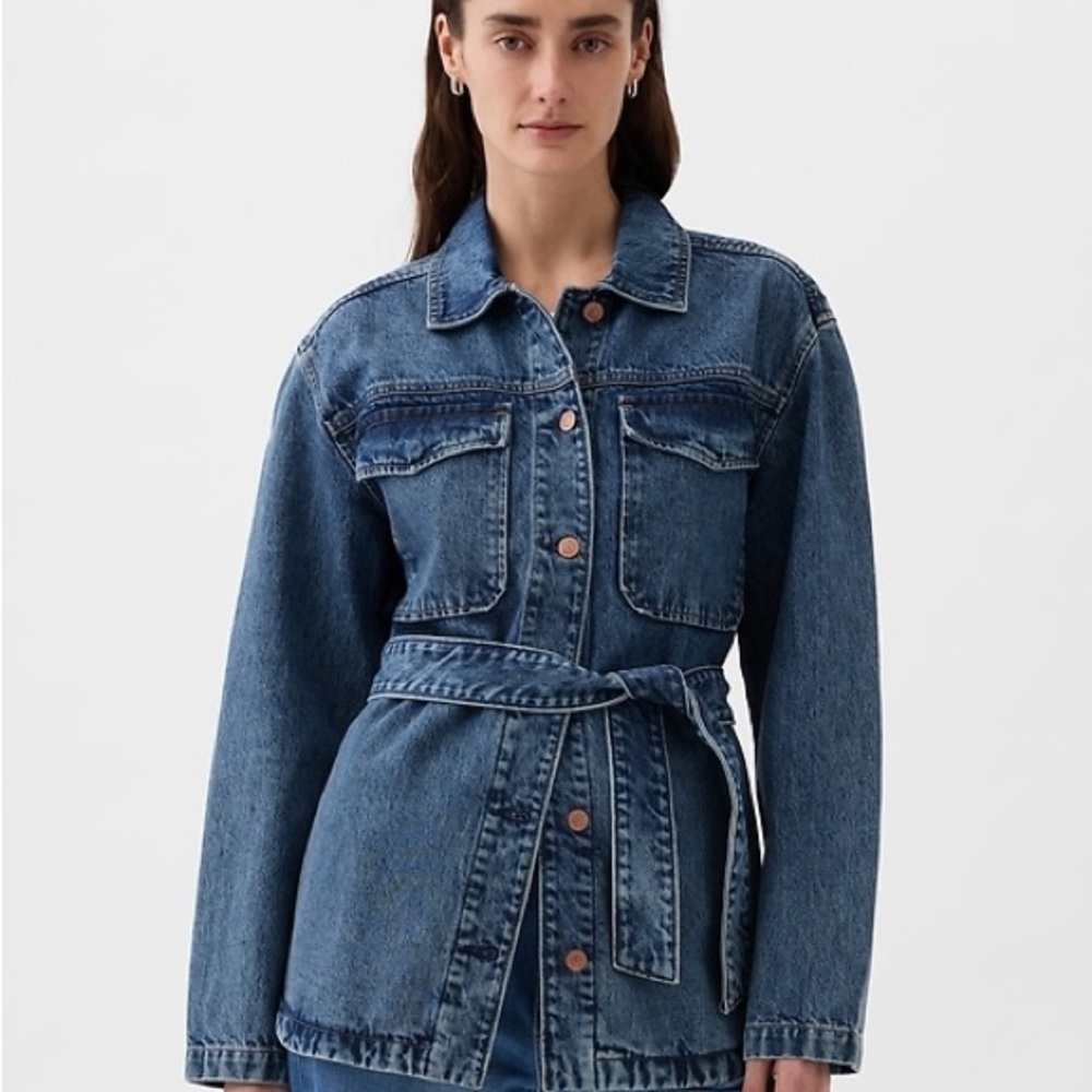 GAP Blue Jean Jacket with Belt
